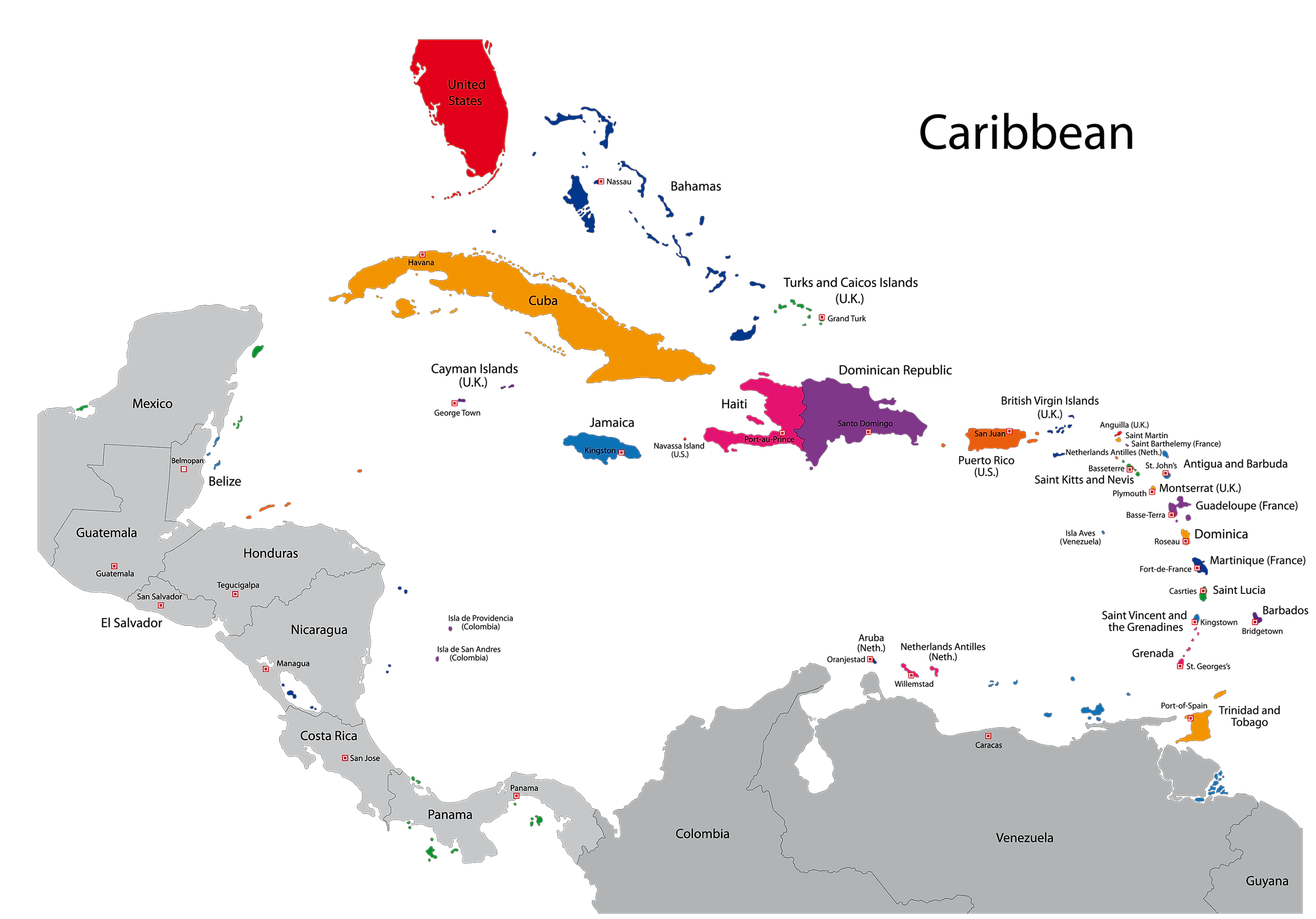 Caribbean Countries - WorldAtlas