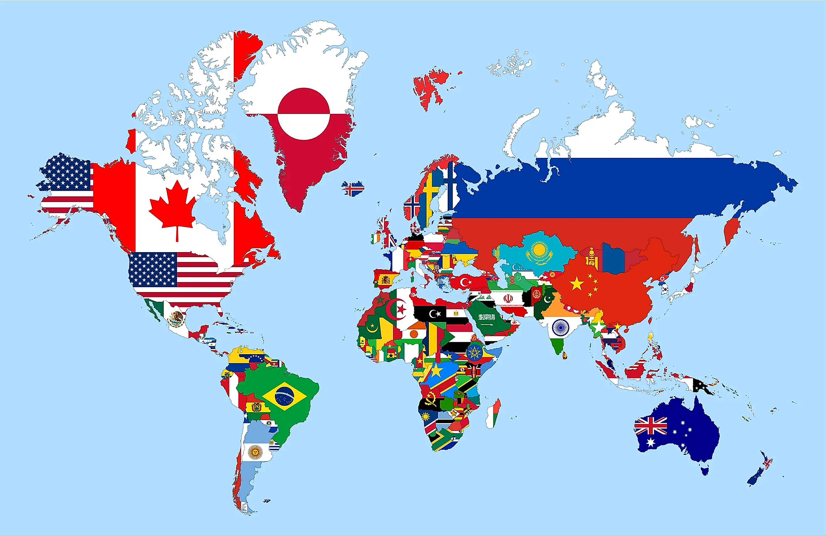 Sides of the world. Сколько стран в мире.