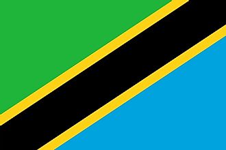bandera, de, tanzania