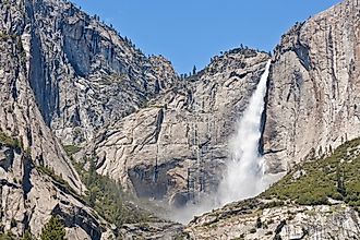 Upper Yosemite falls, Yosemite valley, Yosemite national park. 