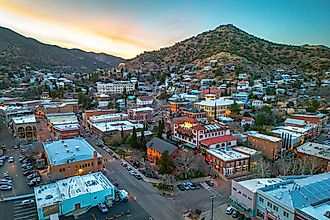 Bisbee, a historical mining town in South-Eastern Arizona.