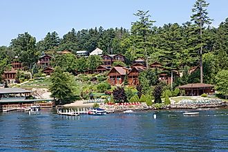 The scenic town of Lake George, New York.