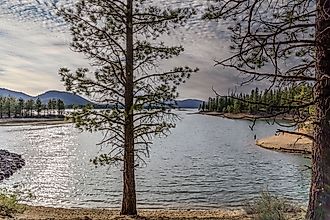 Lake Davis is located 7 miles north of Portola, California.
