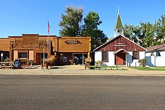 Main Street in Medora, North Dakota. Editorial credit: EQRoy / Shutterstock.com.