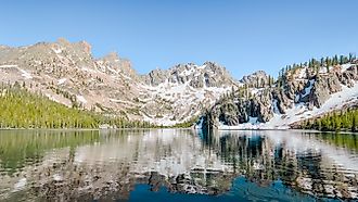 Cramer Lake in the Sawtooth National Recreation Area near Stanley, Idaho