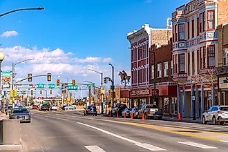 Downtown Laramie, Wyoming. Editorial credit: Ken Wolter / Shutterstock.com 