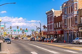Downtown Laramie, Wyoming. Editorial credit: Ken Wolter / Shutterstock.com