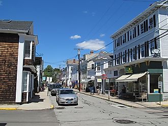 Street view in Stonington, Connecticut