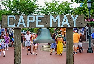 View of the Washington Street Mall, Cape May, New Jersey. Image credit EQRoy via Shutterstock