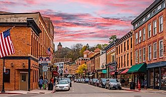 Historical Main Street in Galena, Illinois. Editorial credit: Nejdet Duzen / Shutterstock.com
