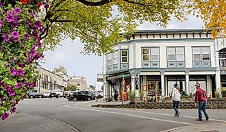 Downtown area of Friday Harbor, Washington. Image credit The Image Party via Shutterstock