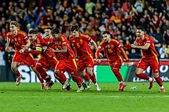 UEFA Nations League quarterfinals between Spain and the Netherlands.Editorial credit: SPORT PRESS MEDIA / Shutterstock.com