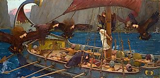 Ulysses and the Sirens (1891) by John William Waterhouse. Image credit: John William Waterhouse, Public domain, via Wikimedia Commons.