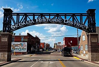 Sedalia Historic District in Sedalia, Missouri. Image credit Joseph Sohm via Shutterstock
