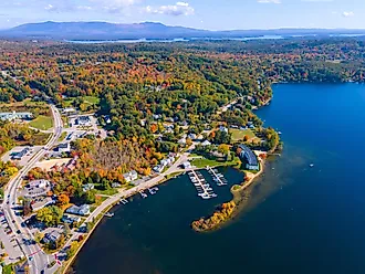 Aerial view of Meredith, New Hampshire. Image Credits: Wangkun Jia via Shutterstock