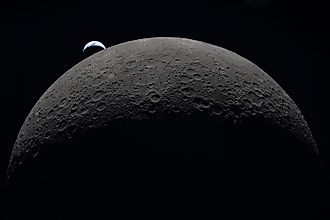 Photo captured by the Artemis II crew during their journey around the far side of the Moon with no stars in sight. 