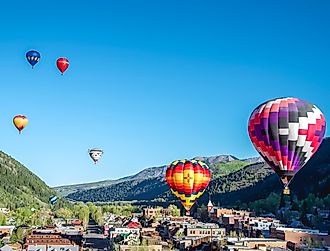 Rancho San Rafael regional park during Great Reno Balloon Race in Reno, Nevada. Editorial credit: topseller / Shutterstock.com