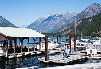 Boat landing for passenger ferry in Stehekin, Washington. Image credit Amehime via Shutterstock