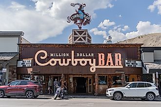 The Million Dollar Cowboy Bar in Jackson, Wyoming. (Editorial credit: Amy Lutz / Shutterstock.com)
