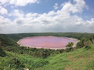 Lonar Lake, a crater lake in India