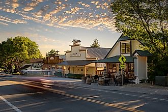 Nevada's oldest town Genoa, established in 1851 as the first settlement before the establishment of the state of Nevada.