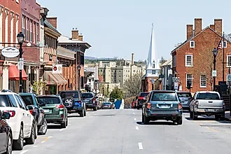 Main Street in Lexington, Virginia. Image credit: Andriy Blokhin / Shutterstock.com.