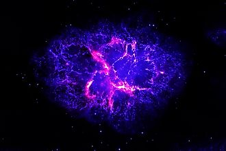 Neutron star, pulsar with elements furnished NASA. Image Credits: Artsiom P via Shutterstock
