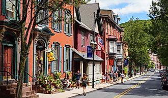The historic town of Jim Thorpe. Editorial credit: EQRoy / Shutterstock.com