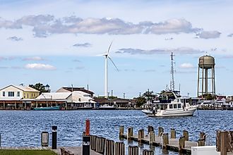 The port in Crisfield, Maryland. Editorial credit: Alexanderstock23 / Shutterstock.com