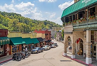 Downtown Eureka Springs, Arkansas. Image credit Kit Leong via Shutterstock