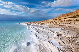 Dead sea beach  in Jordan 