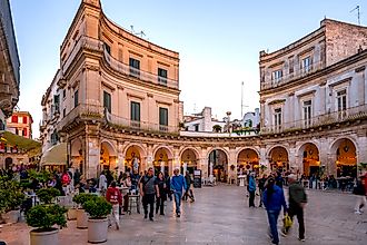 The town square in Martina Franca, Puglia, Italy. Image credit: Michel PERES / Shutterstock.com.