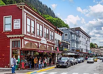 Downtown street in Juneau, Alaska. Image credit Darryl Brooks via Shutterstock