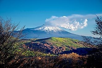 mount etna in sicily