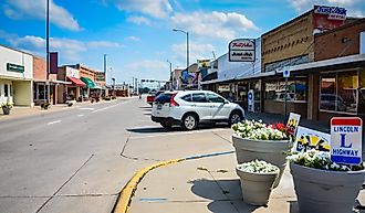 Main street in Ogallala, NE. Editorial credit: Sandra Foyt / Shutterstock.com