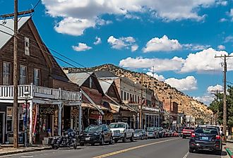 Downtown street in Virginia City, Nevada. Image credit M. Vinuesa via Shutterstock