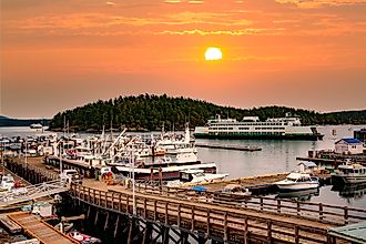 Friday Harbor, San Juan Island, Washington. Editorial credit: Bob Pool / Shutterstock.com.