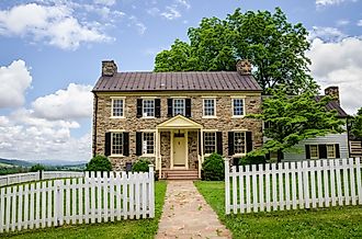 A historic house at Sky Meadows State Park, near Paris, Virginia.