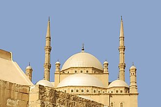A mosque in Cairo, Egypt. Islam is a popular religion throughout much of Africa. 