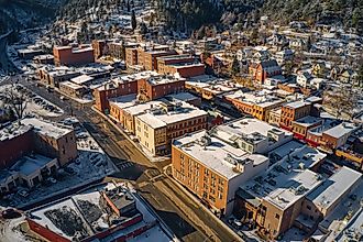 Aerial View of Deadwood, South Dakota