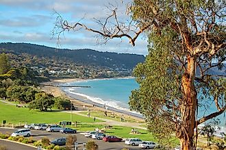 The stunning beach in Lorne, Victoria, Australia.