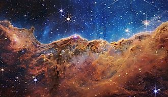 First images from the James Webb Telescope (JWST), the Carina Nebula in unprecedented detail. Credit: NASA