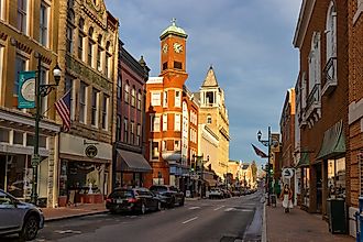 Staunton, Virginia: Historical downtown incorporated in 1801 but was first settled in 1732.