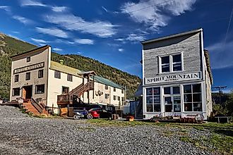 Chitina, Alaska roughly represents the average population density of Alaska. It has 101 people in an area of 95.8 square miles.  Editorial credit: Miroslav Denes / Shutterstock.com