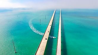 The Seven Mile Bridge in Florida.