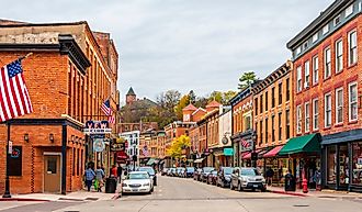 Street view of the State Capital Company in Guthrie, Oklahoma.