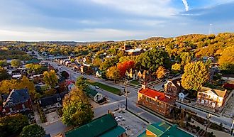  Fall colors in Hermann, Missouri.