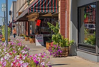 Street view in downtown Pendleton, Oregon. Editorial credit: Heidi Besen / Shutterstock.com