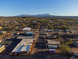 Aerial View of Blanding, Utah.