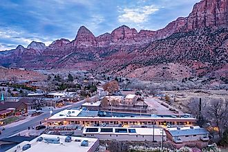 Aerial view of Springdale, Utah. Image credit: Manuela Durson / Shutterstock.com